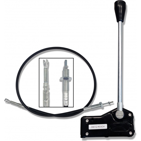 DŹWIGNIA PIONOWA JOYSTICK ROZDZIELACZA JEDNA LINKA WIDEŁKI + LINKA 1500 mm